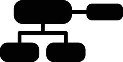 organisation Diagram glyf ikon vektor