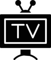TV-Glyphe-Symbol vektor