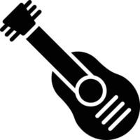 Gitarren-Glyphe-Symbol vektor