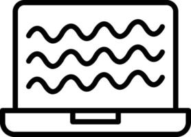 Laptop-Liniensymbol
