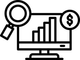 ikonen för dataanalys vektor