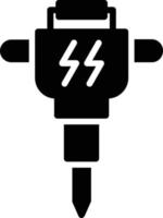 Bohrer-Glyphe-Symbol vektor