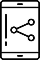 Liniensymbol teilen vektor