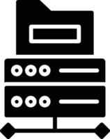 Server-Glyphen-Symbol vektor