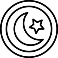 Symbol für Religionslinie vektor