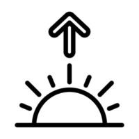 Sonnenuntergang-Icon-Design vektor