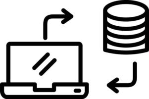 data lagring ikon vektor