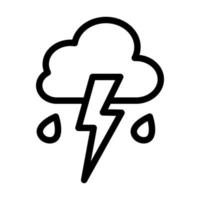 Gewitter-Icon-Design vektor