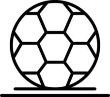 fotboll linje ikon vektor