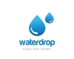 Wassertropfen-Logo-Design-Vektor-Vorlage vektor