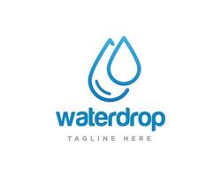 Wassertropfen-Logo-Design-Vektor-Vorlage vektor