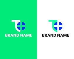buchstabe t und o markieren moderne logo-design-vorlage vektor
