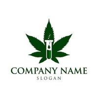 Cannabis-Logo-Vorlage Labors Bio, Natur, Grün, Logo, Natürlich, Gesundheit, Medizin, Cannabis, Symbol, Symbol, Pflanze, Zeichen, Blatt, Labor, Öl, Medizin, Labor vektor