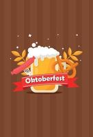 oktoberfest vektor Semester kort internationell tysk öl festival i munich - illustration