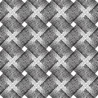 abstrakte geometrische gepunktete Rautenform kariertes nahtloses Muster. künstlerischer Tupfen dekorativer stilvoller Hintergrund. abstrakte gekachelte monochrome Textur vektor