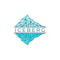 Eisberg-Logo-Design-Vektor-Illustration vektor