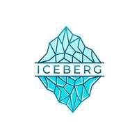 Eisberg-Logo-Design-Vektor-Illustration vektor