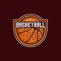 Basketball-Sport-Logo-Design-Vektor-Illustration vektor