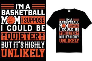 Basketball-T-Shirt-Designvektor, Basketball-Vati-T-Shirt vektor