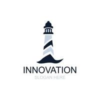 Leuchtturm-Logo-Vorlage Design-Inspiration Pro-Vektor vektor