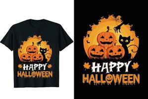 glad halloween t-shirt vektor