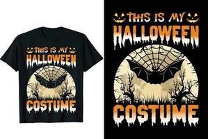 Halloween-Kostüm-T-Shirt vektor