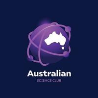 Australien vetenskap logotyp vektor