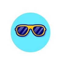 brille cartoon vektor symbol illustration. Mode-Urlaub-Icon-Konzept isolierter Premium-Vektor. flacher Cartoon-Stil