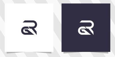 brev gr rg logotyp design vektor