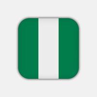 Nigeria-Flagge, offizielle Farben. Vektor-Illustration. vektor