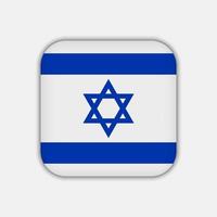 Israel-Flagge, offizielle Farben. Vektor-Illustration. vektor