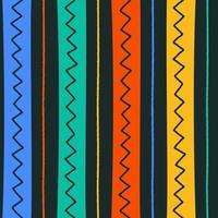 etnisk stam geometrisk folkmusik indisk skandinavisk zigenare mexikansk boho afrikansk prydnad textur sömlöst mönster sicksack prick linje vertikala ränder färgtryck textilier bakgrund vektorillustration vektor