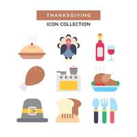 Thanksgiving-Icon-Set vektor