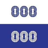 888 vektor logotyp design.