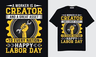 Welabor Day T-Shirt Design, Happy Labor Day T-Shirt Design, International Labor Day T-Shirt Design, Labor Day Union T-Shirt Design, World Labor Day T-Shirt Design, Labor Day Vektor