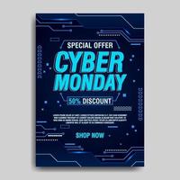 Cyber Montag Poster vektor