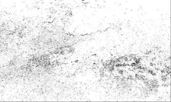 schmutziger körniger Stempel und Kratzer überlagern weißen Hintergrund. Grunge Distressed Staubpartikel weiß und schwarz. Vektor-Illustration vektor