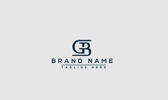 gb logotyp design mall vektor grafisk branding element.