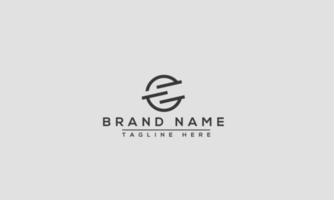 e-Logo-Design-Vorlage, Vektorgrafik-Branding-Element. vektor