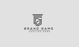 SD-Logo-Design-Vorlage, Vektorgrafik-Branding-Element. vektor