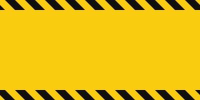 varning sömlös gräns med gul och svart diagonal Ränder. rektangel varna ram. gul och svart varning tejp gräns. vektor illustration på ljus bakgrund