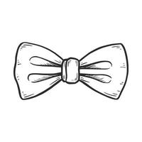 slips rosett doodle skiss. ritad för hand vektor