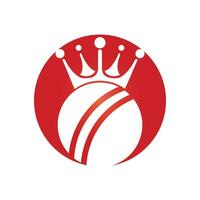 Cricket-König-Vektor-Logo-Design. vektor