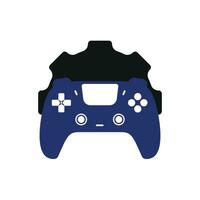 video spel reparera vektor logotyp design mall. gamepad med redskap ikon vektor design.