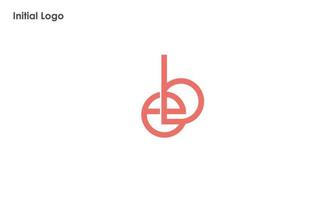 alfabetet bokstäver initialer monogram logotyp eb, be, e och b vektor