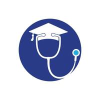 Vektor-Logo-Vorlage für Medizinstudenten. vektor