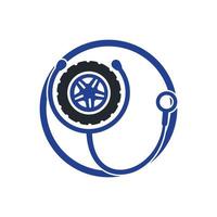 logo-konzept für automobilunterstützung und pflege. vektor