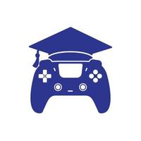 Spiel Bildung Vektor-Logo-Design. vektor