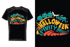 Halloween-T-Shirt-Design. Typografie-T-Shirt-Design. vektor