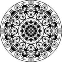 dekorativ lyx mandala mönster, blommor färg sida, mandala blomma linje konst för färg bok sida. mandala färg sida design för vuxna . islamic mandala design vektor